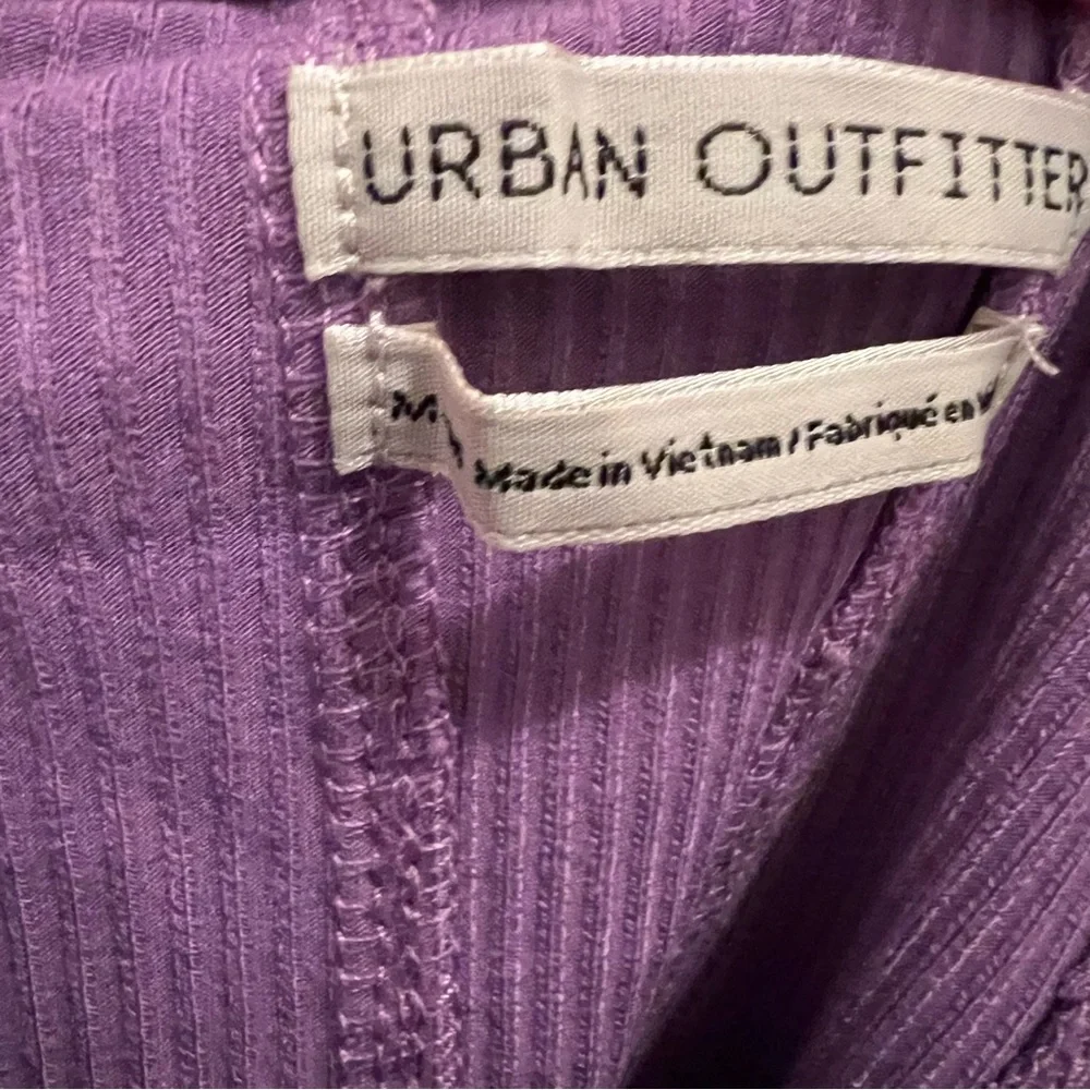 Urban Outfitters Claudia‎ Purple Blouse Puff Sleeves